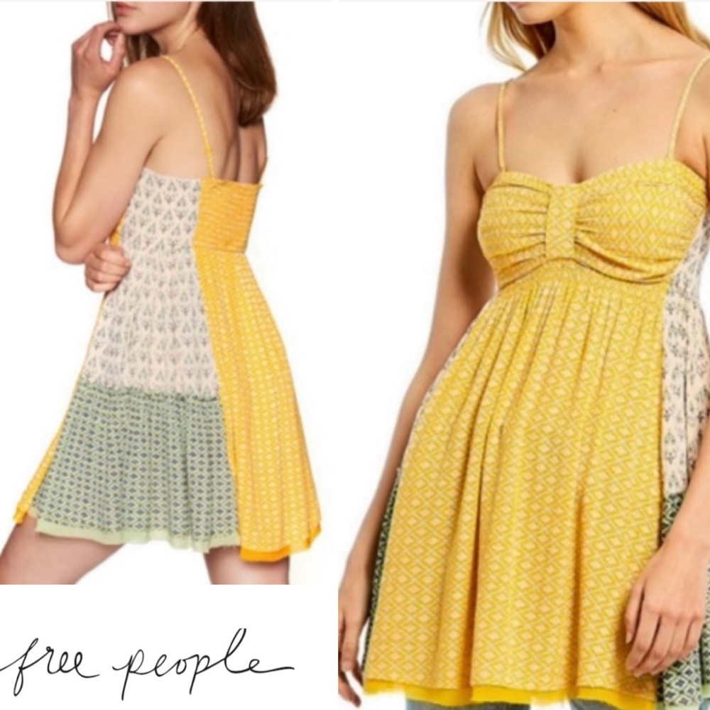 Free People Patchwork Tunic Dress - Picture 2 of 10